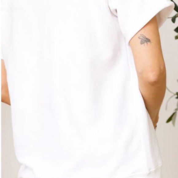 NWT Ciao French Terry Graphic Tee White w/Green 3XL - Picture 2 of 4